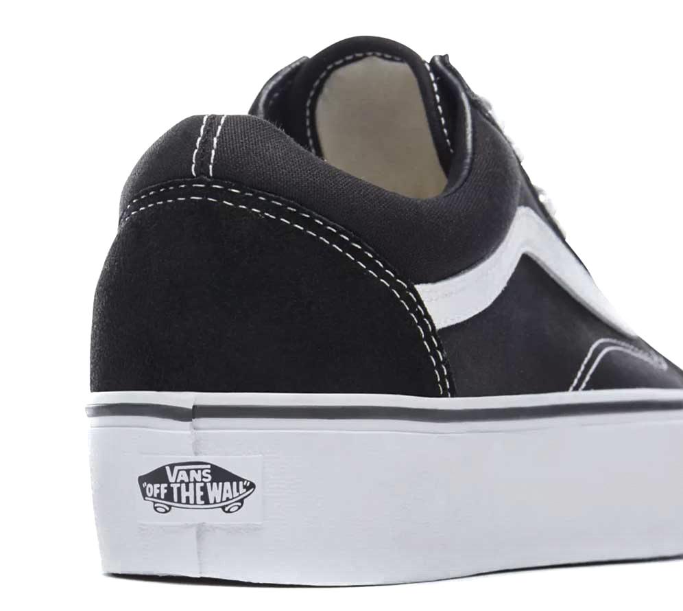 Vans hotsell platform grijs