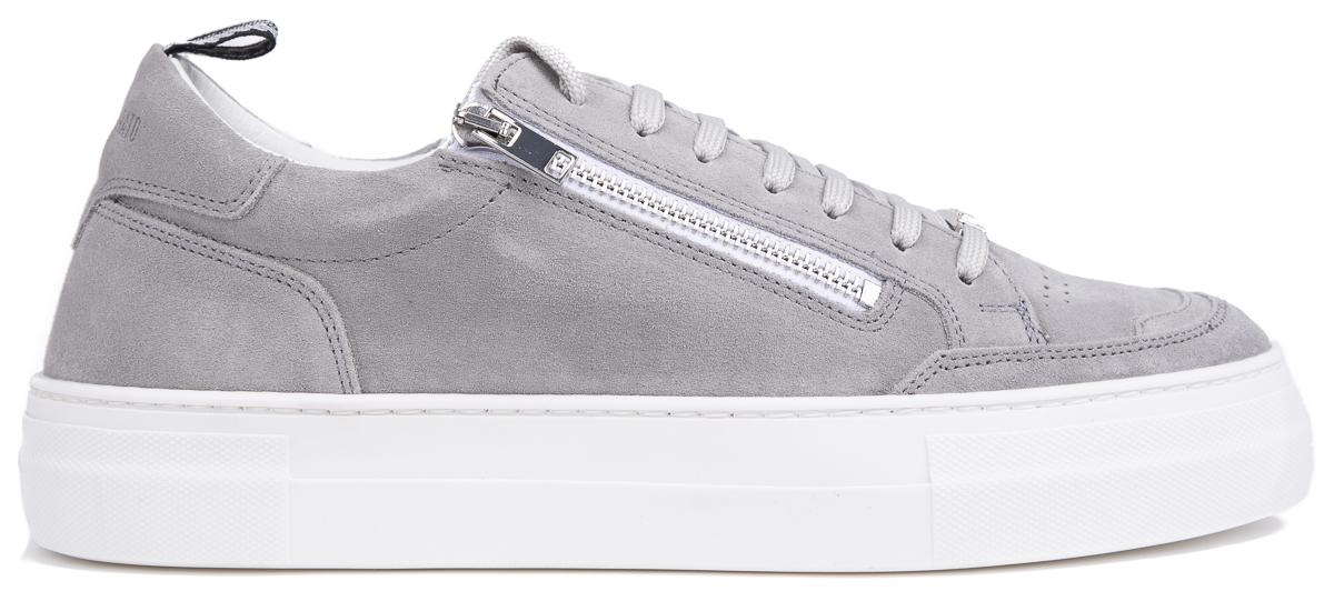 Antony Morato LE300005 Row Zipper Suede Moon Grey online kopen Idenza Schoenen