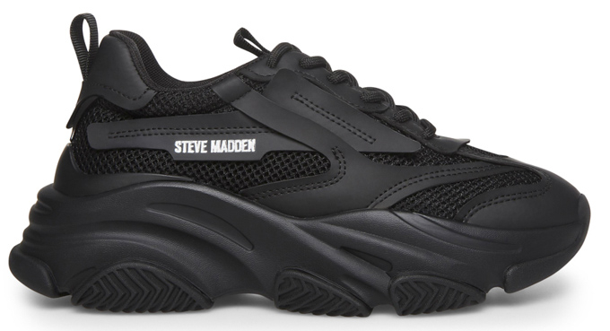 STEVE MADDEN POSSESSION Sneakers Black / Tan New
